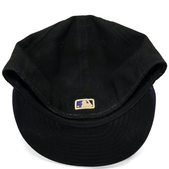 Colorado Rockies Hat Cap New Era Fitted‎ 7 3/8 7.375 59Fifty Black On Field USA - Picture 12 of 12
